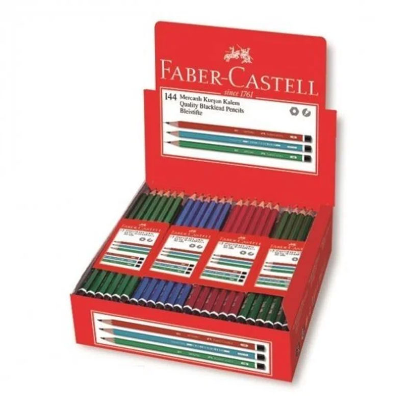 Faber Castell Kurşun Kalem Mercanlı Köşeli HB